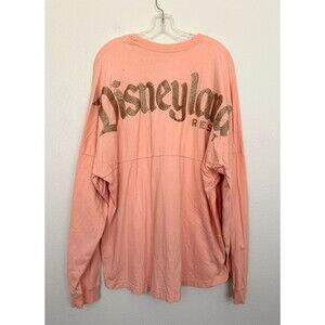 Disneyland Resort Spirit Jersey Orange Long Sleeve Disney Oversized Women's XL